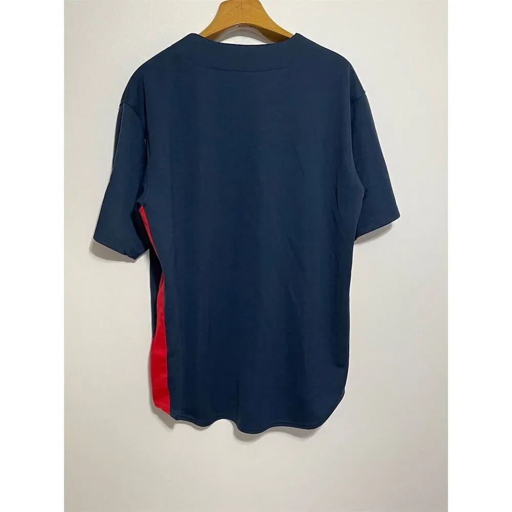 Cleveland Indians MLB Jersey Men's XL Blue Majestic Baseball